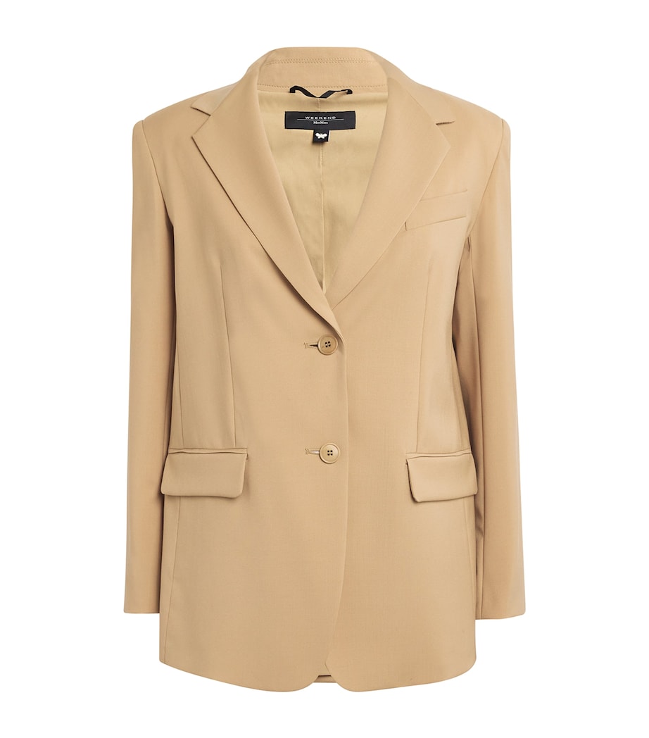 Wool Canvas Blazer BEIGE Image 1