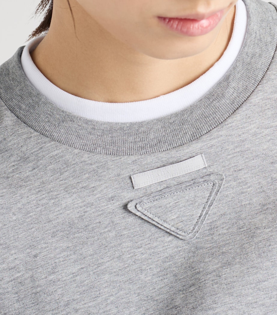 Cotton Jersey Layered-Effect T-Shirt F0684 Image 3