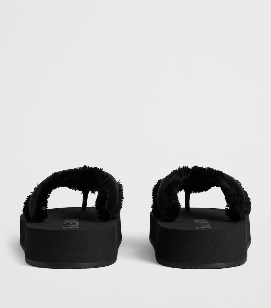 Balenciaga Fringed Jet Lag Flip Flops Image 6