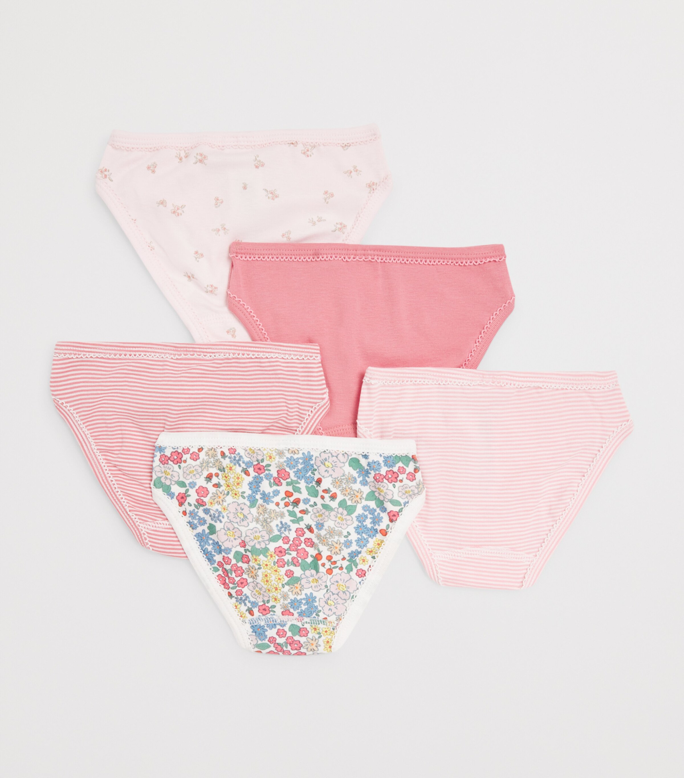 Petit Bateau Pack of 5 Cotton Briefs (6-12 Years) Image 2