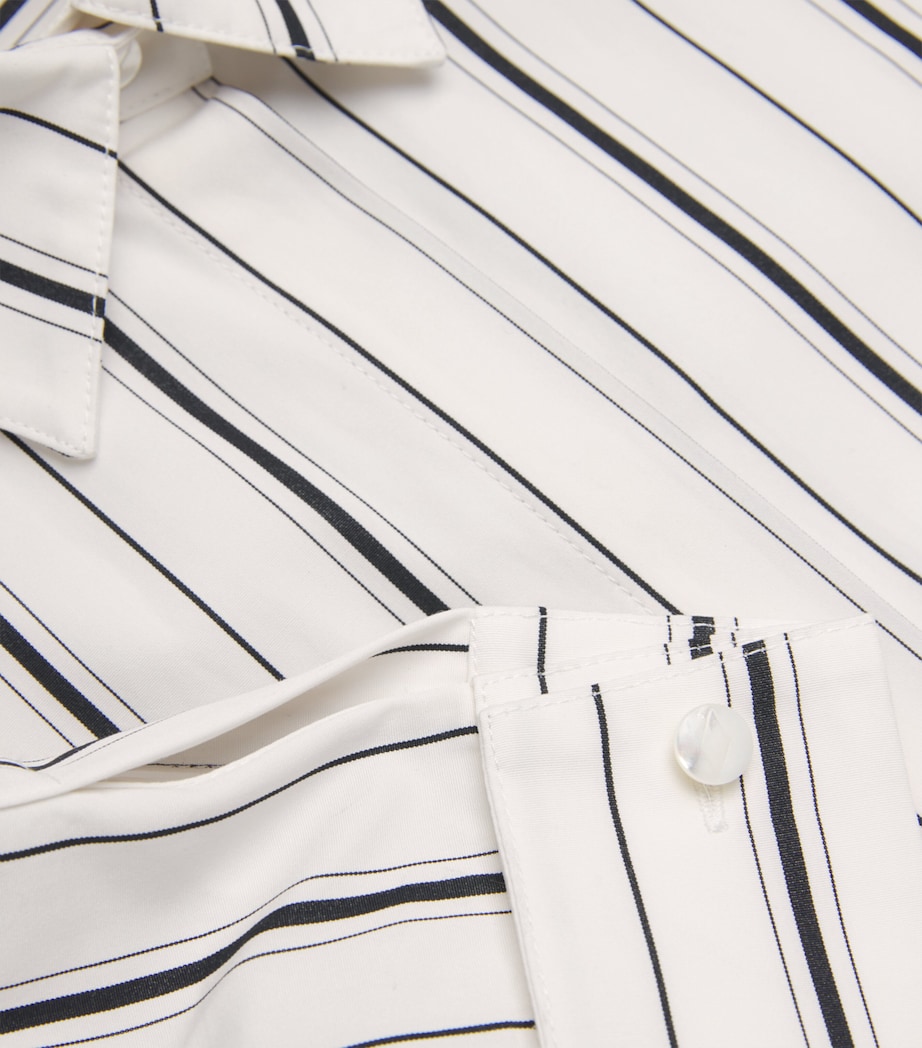 Cotton Stripe Trapeze Shirt IVRYB IVORY/BLACK Image 5