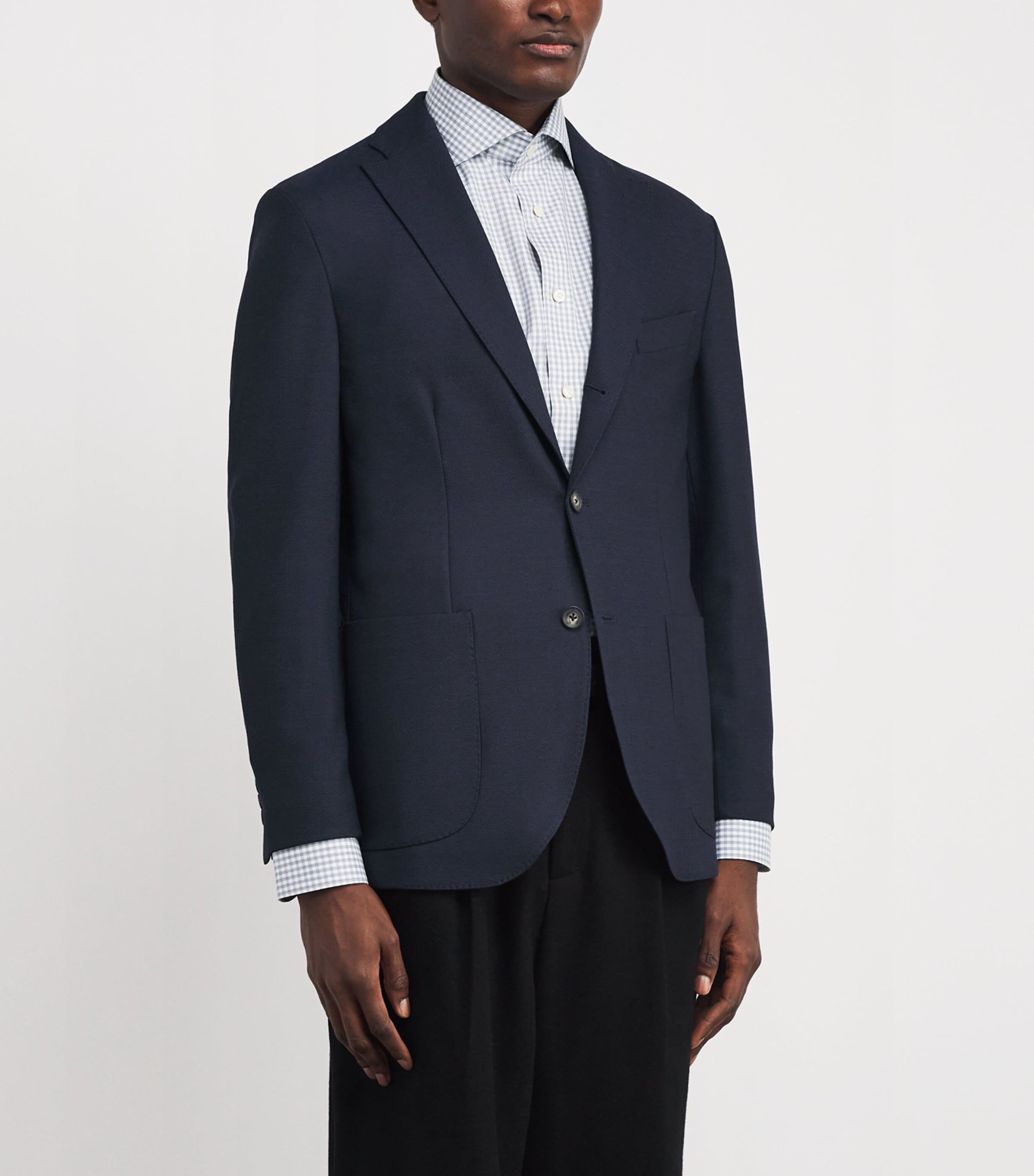 Wool-Blend Tech Blazer 28NAVY BLUE Image 3