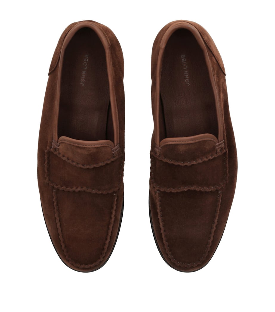 Suede Bath Loafers DARK BROWN Image 4