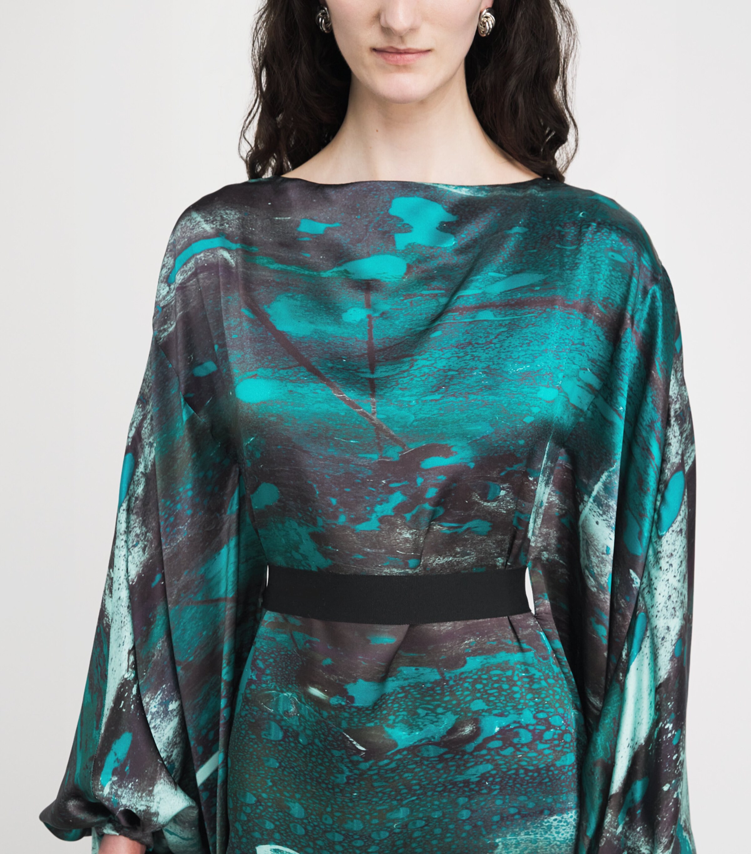 Roksanda Womens Silk Raziya Maxi Dress Brush Teal/mint Image 5