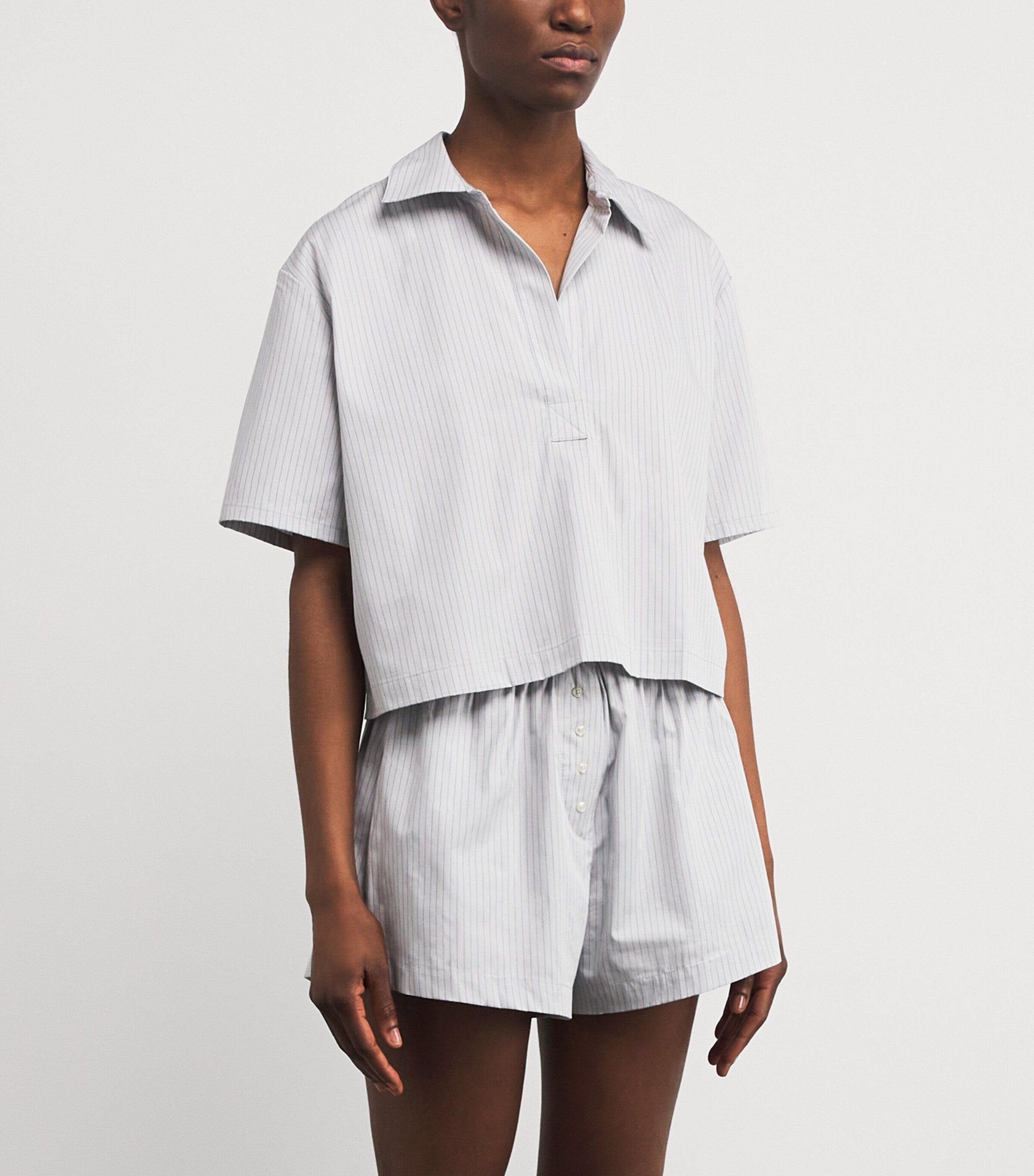 Stripe Yoshi Polo Shirt DOVE/FOREST STRIPE Image 3