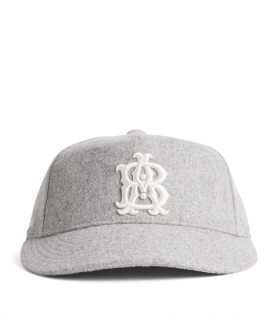 Wool-Blend Monogram Cap GREY/ECRU Image 1