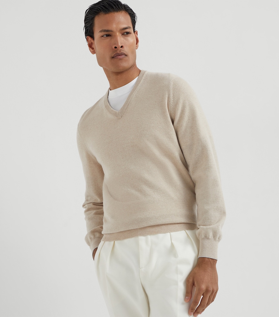 Cashmere V-Neck Sweater CS396 Image 2