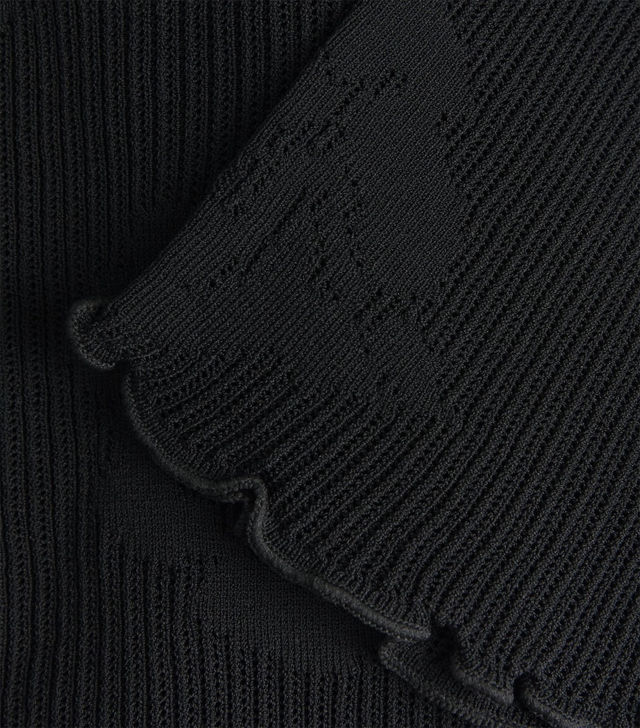 Claudie Pierlot Womens Knitted Mini Dress Black Image 7
