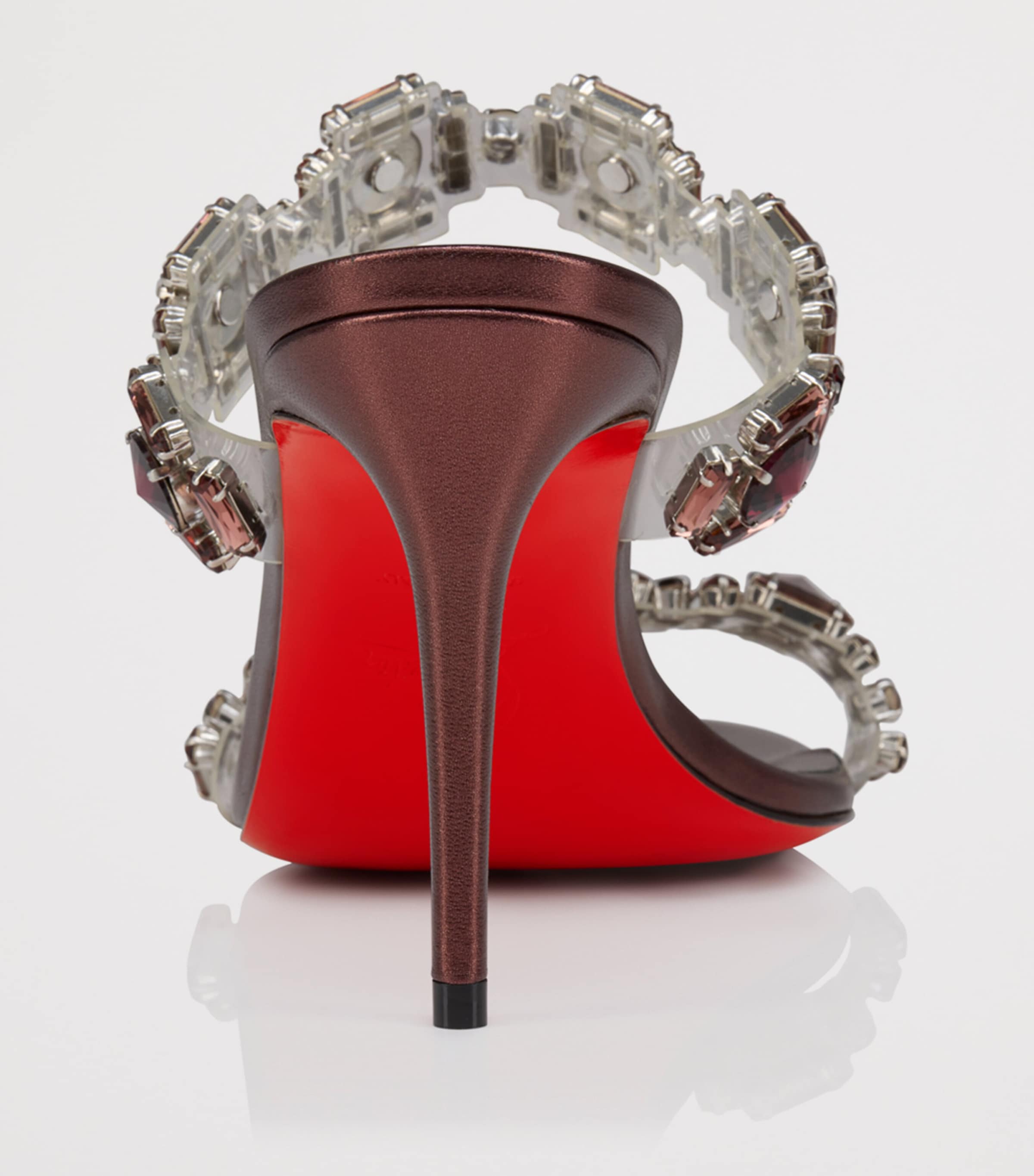 Just Jewel Embellished Heeled Mules 85 9117 Image 4