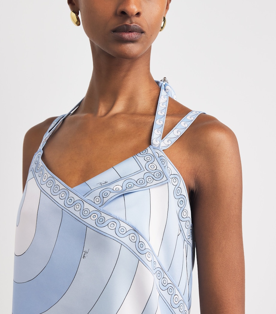 PUCCI Womens Silk Iride Top Pale Image 3