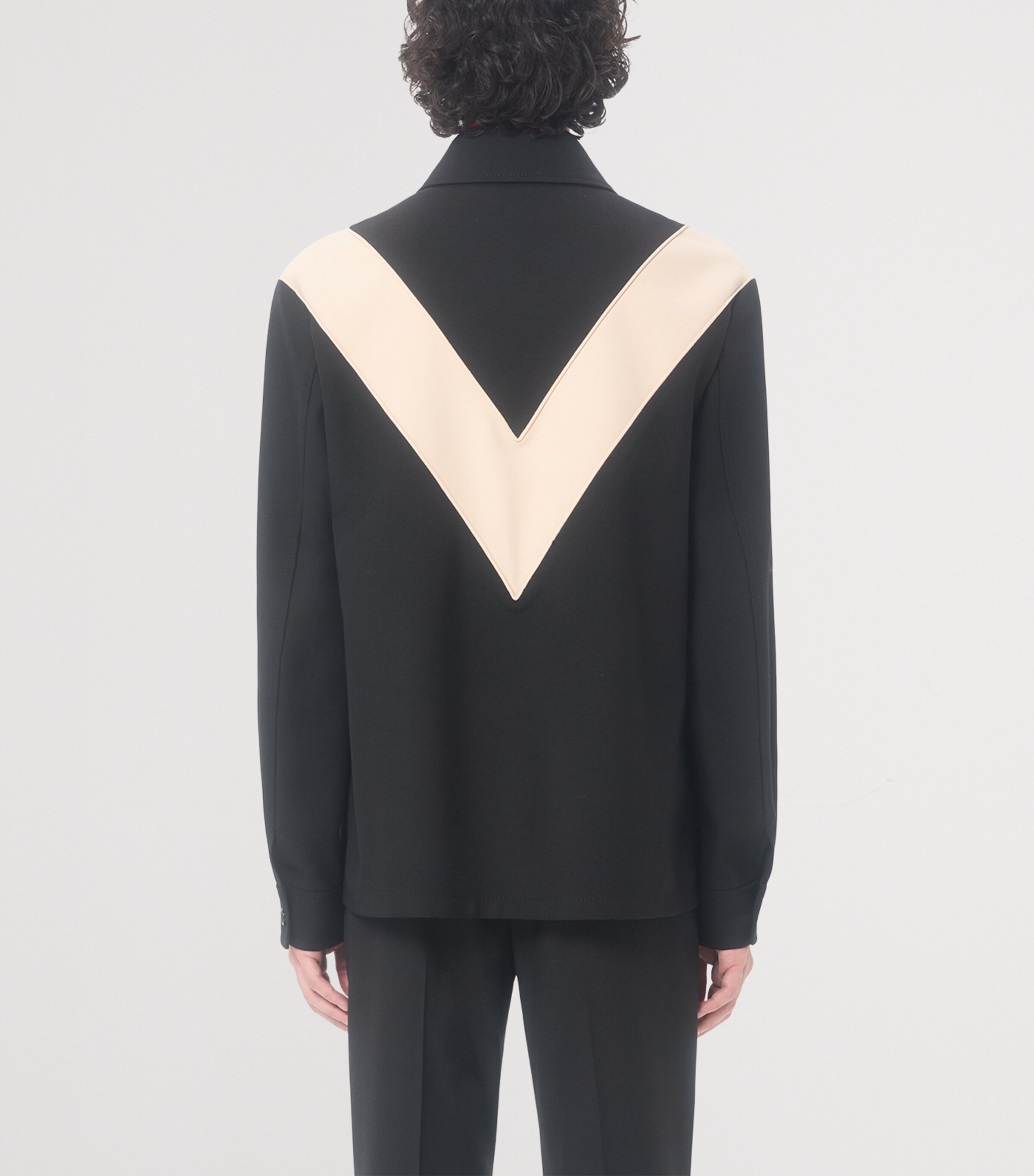 Valentino Garavani Mens Wool-Blend VLogo Jacket Image 4