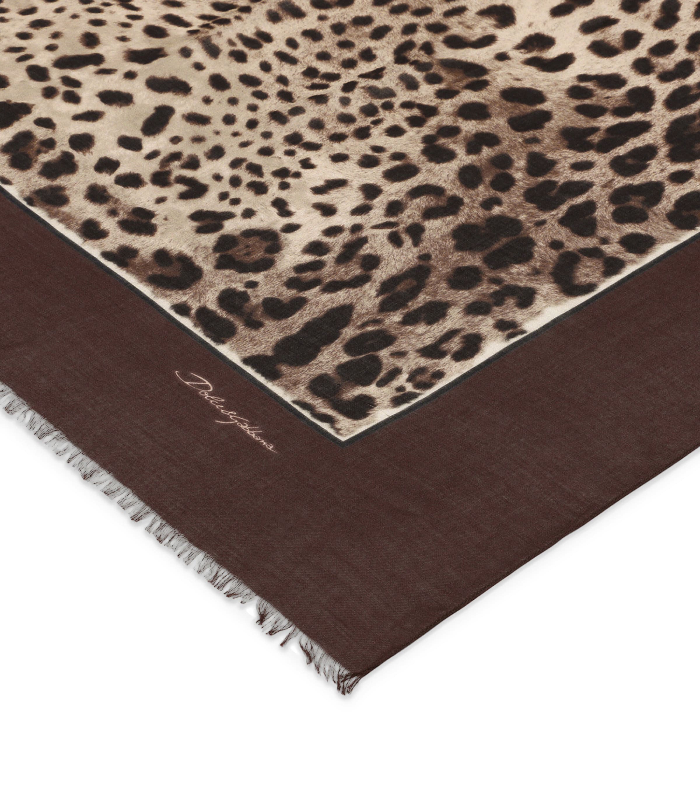Leopard Print Stole H613M-LEO B Image 2