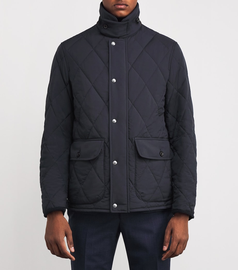 Ralph Lauren Purple Label Mens Down Quilted Field Jacket Navy Image 3
