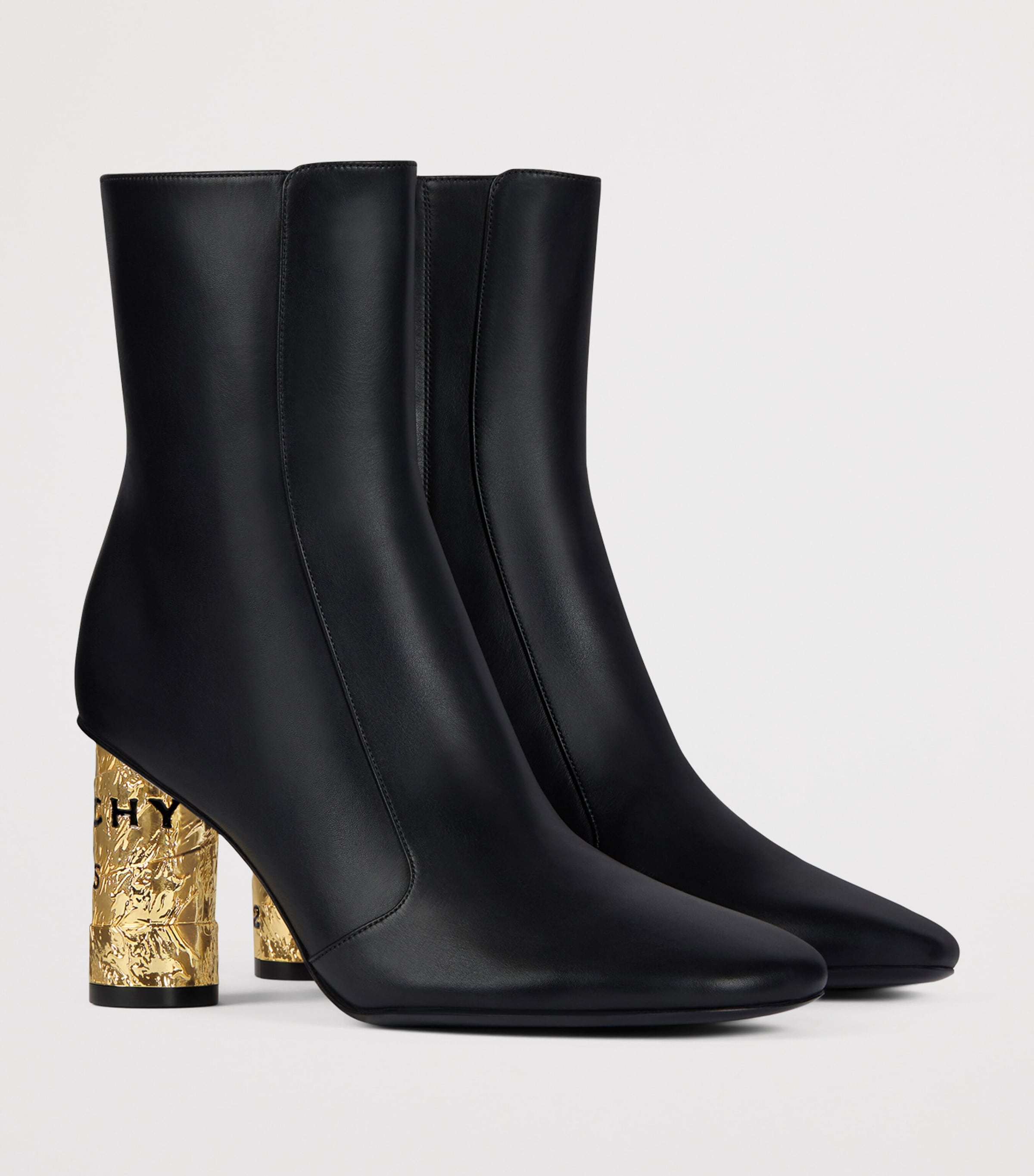 Givenchy Leather Tape Heeled Boots 65 Image 3