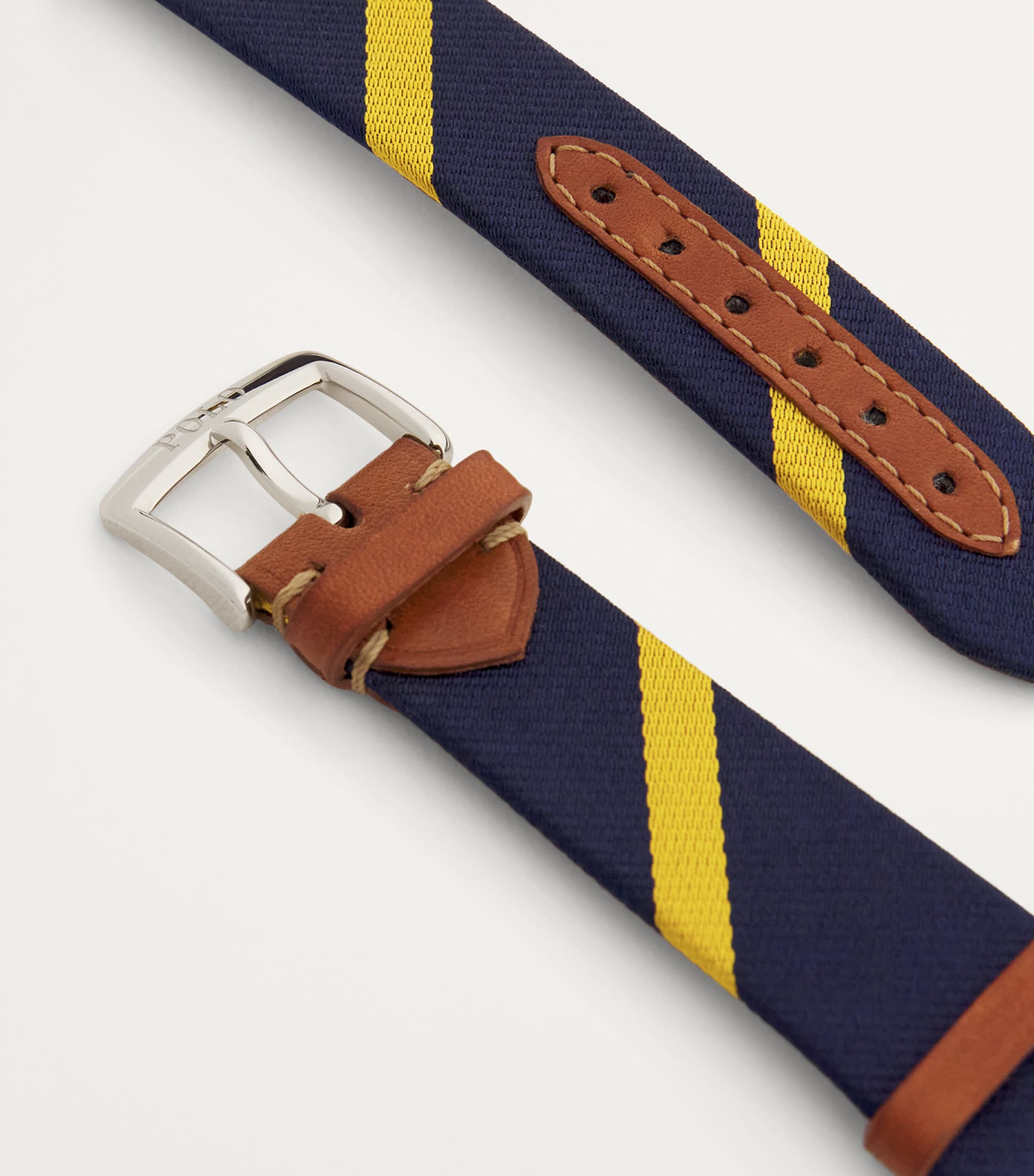 Polo Ralph Lauren Silk Stripe Watch Strap N/green Stripe Image 2