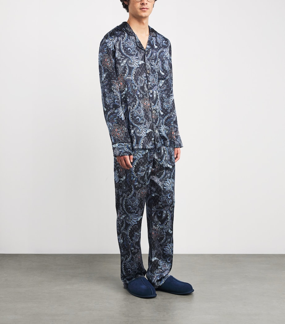Silk Paisley Pyjama Set MULTI Image 2