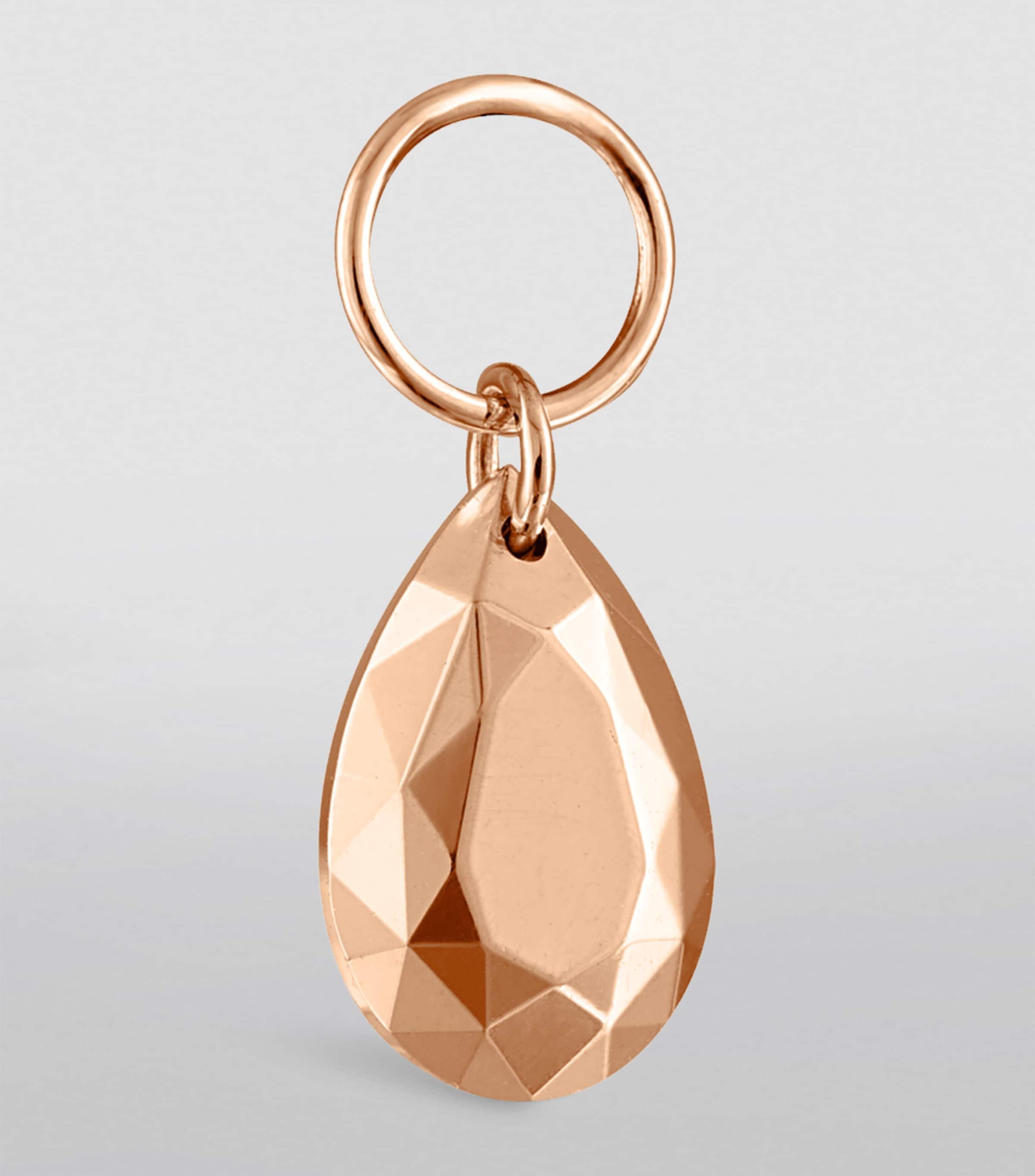 Faceted Pear Charm (5.5mm) ROSE GOLD Image 3