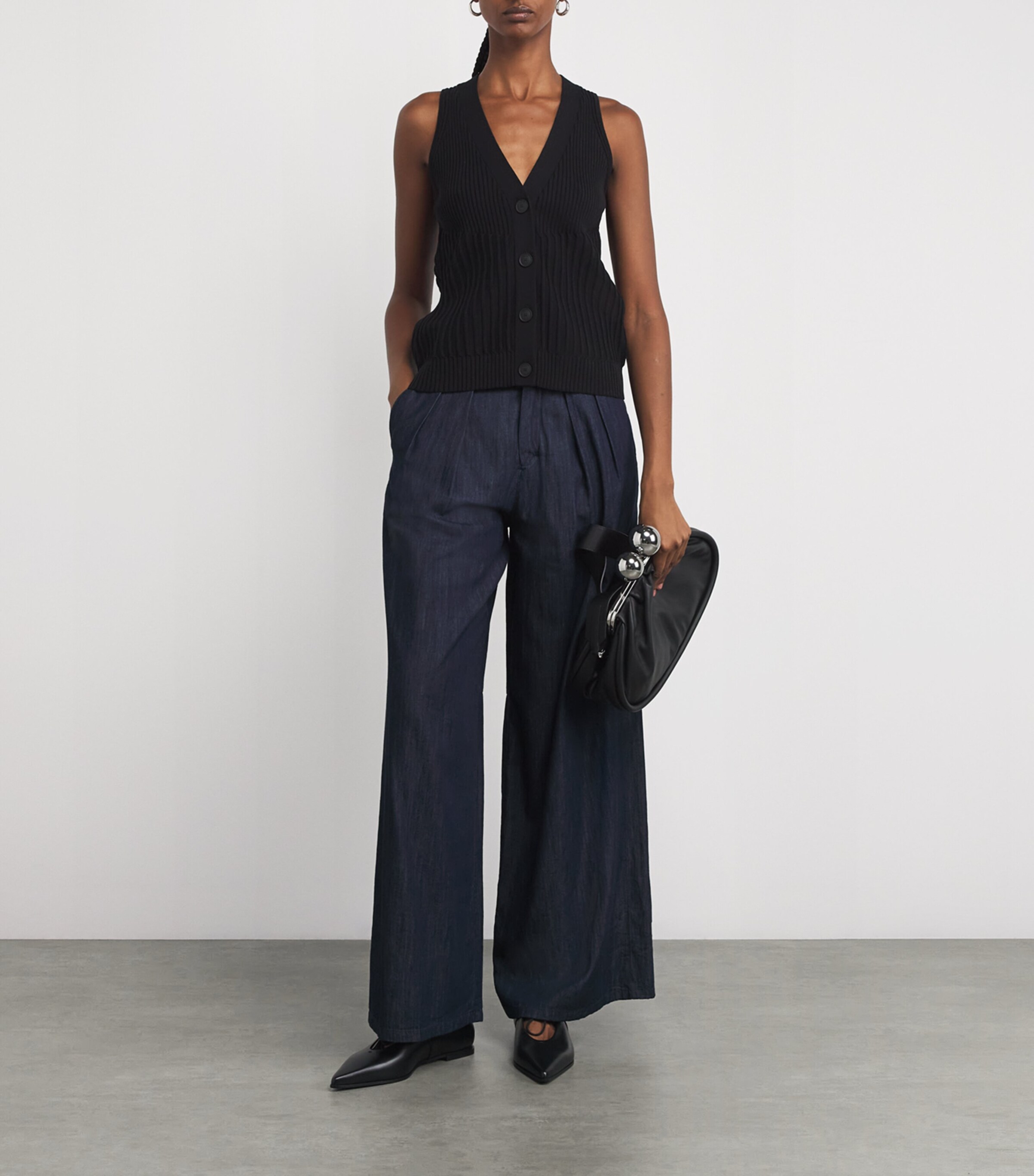 Max Mara Cotton-Blend Knitted Waistcoat | Designers | Max Mara | Women Clothing | Knitwear | Jumpers Max Mara Cotton-Blend Knitted Waistcoat | Designers | Max Mara | Women Clothing | Knitwear | Jumpers