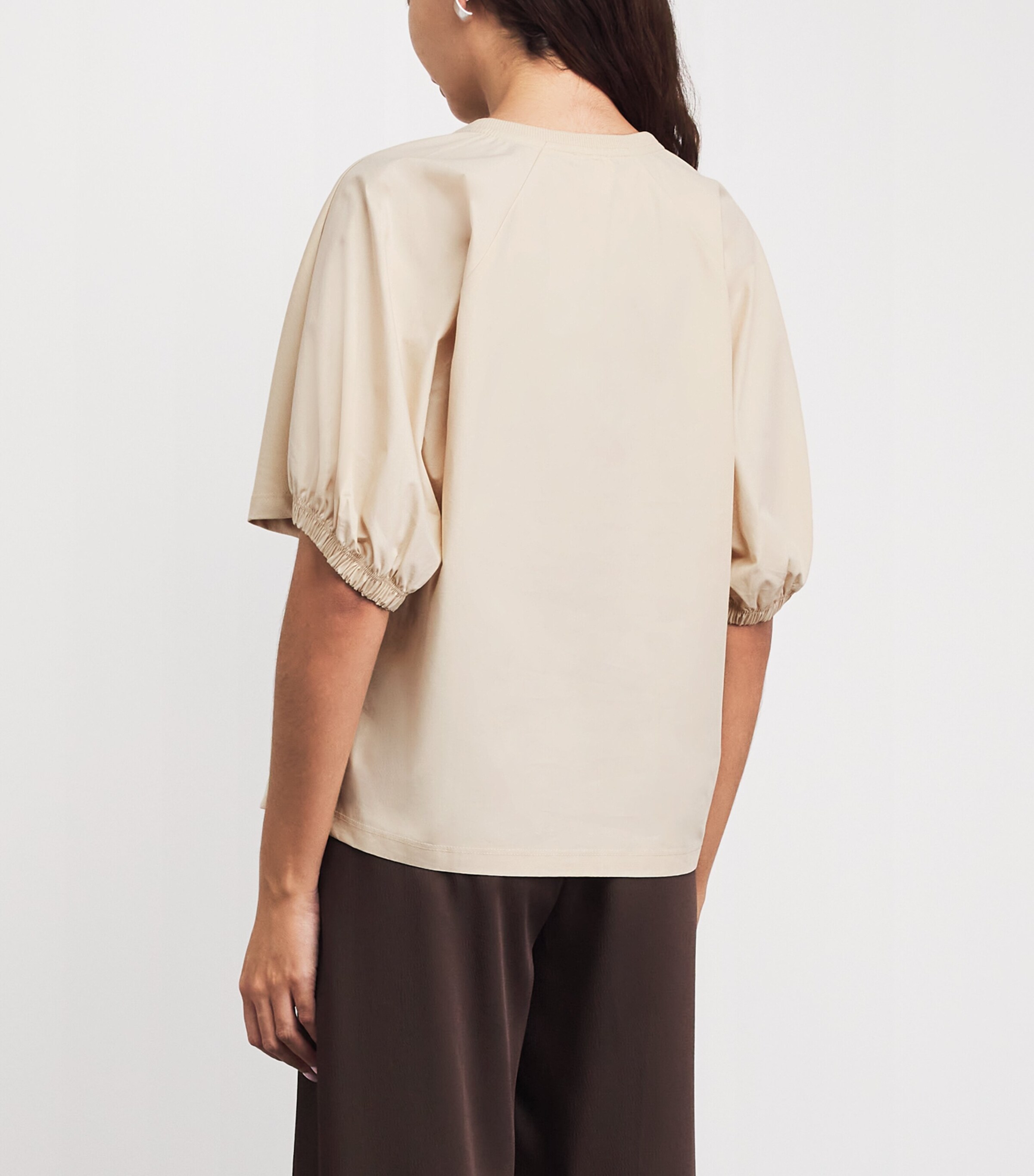 MM Womens Cotton Puff-Sleeve T-Shirt Milk Image 5