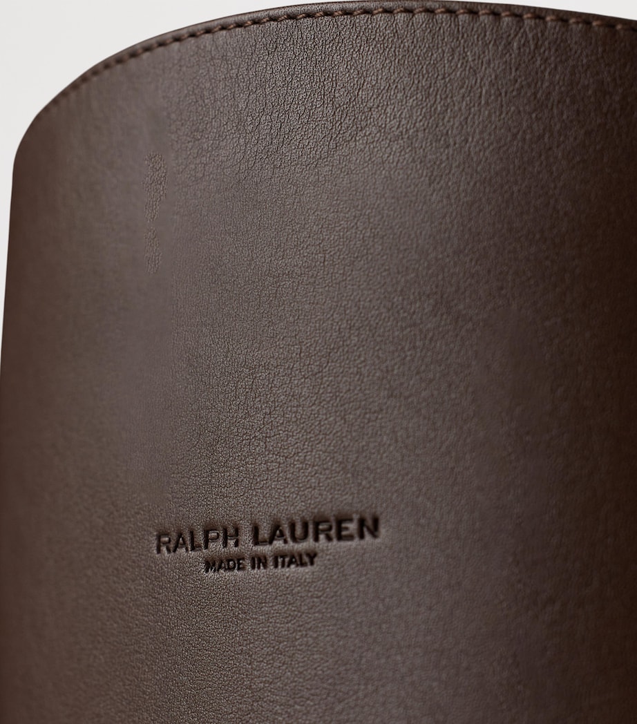 Leather Donnely Knee-High Boots 90 LUGGAGE BROWN Image 3