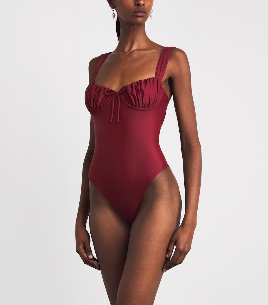 Faithfull The Brand Womens Dinard Swimsuit Porto Red Image 2