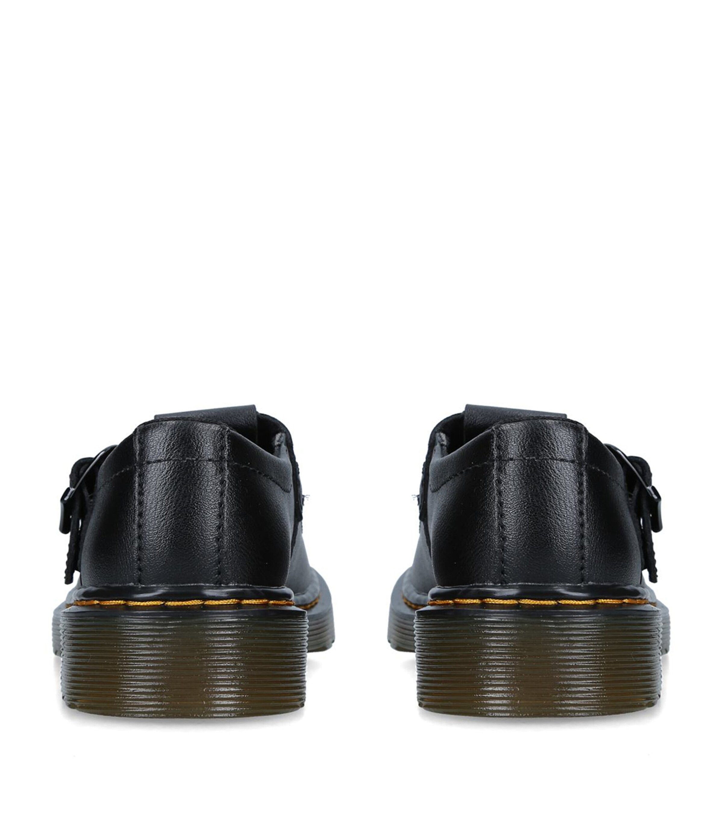 Leather Polley Mary Janes BLACK Image 2