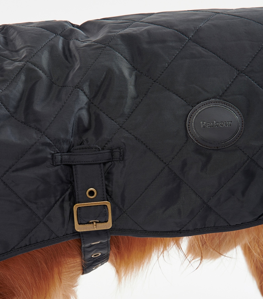 Quilted Dog Coat (XS) BLACK Image 2
