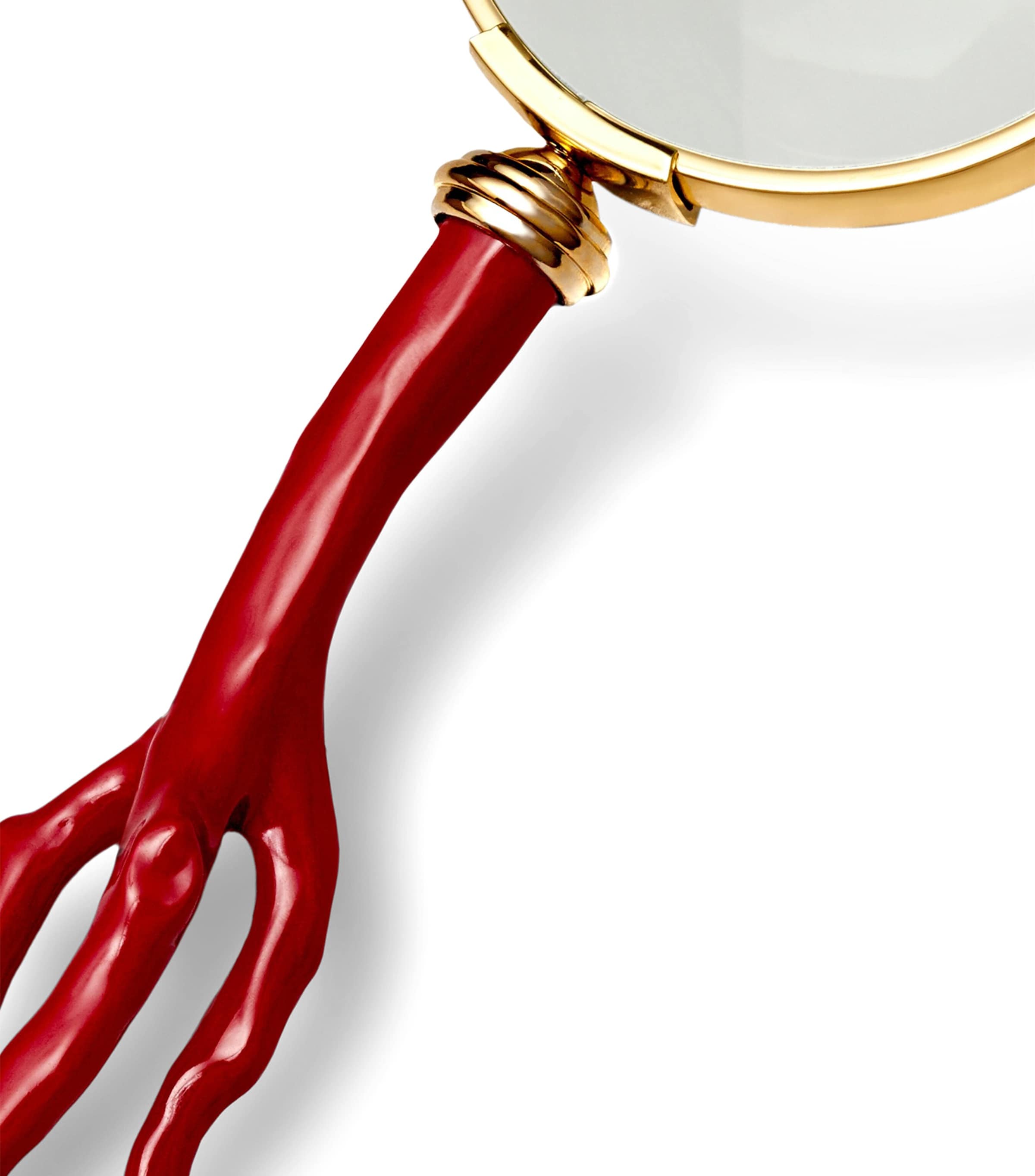 L'Objet Gold-Plated Coral Magnifying Glass Image 3