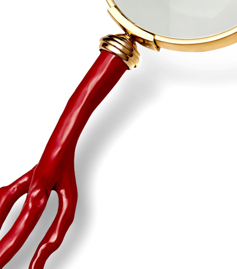 L'Objet Gold-Plated Coral Magnifying Glass Image 3