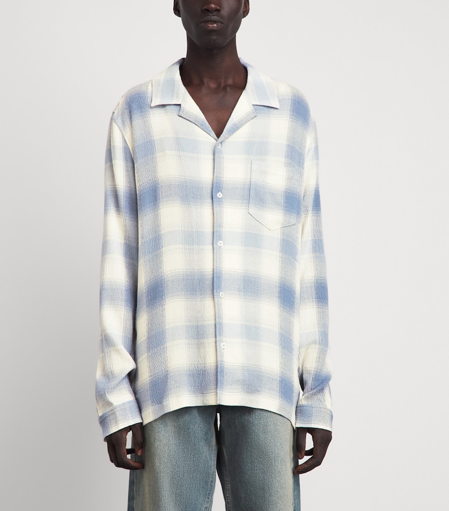 PAIGE Mens Check Kransey Shirt Shadow Plaid Image 4