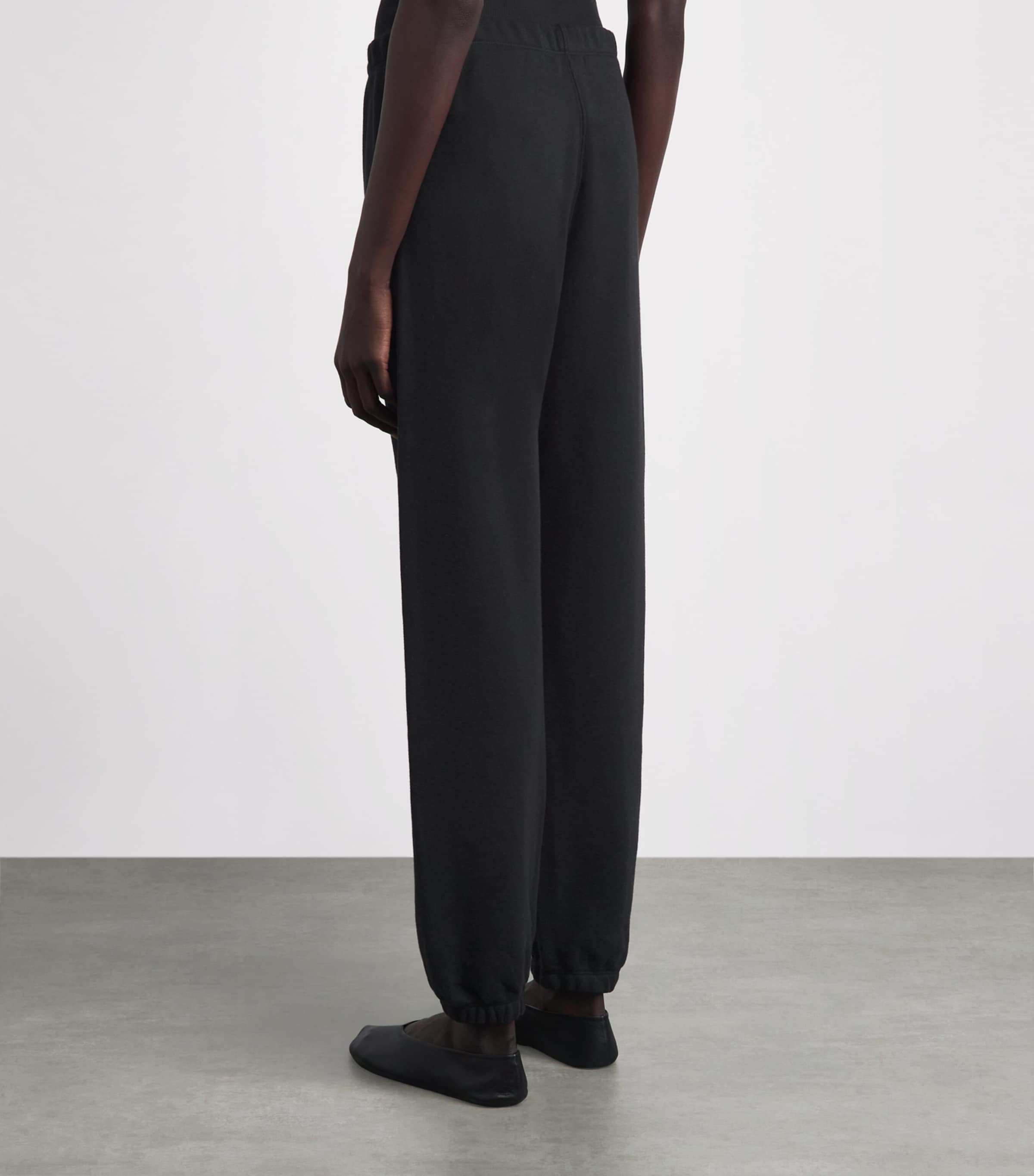 ÉTERNE Womens French Terry Sweatpants Black Image 5