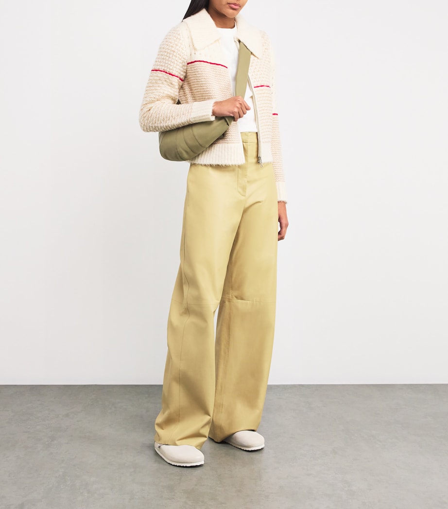 Suede Boston Clogs WHITE Image 5