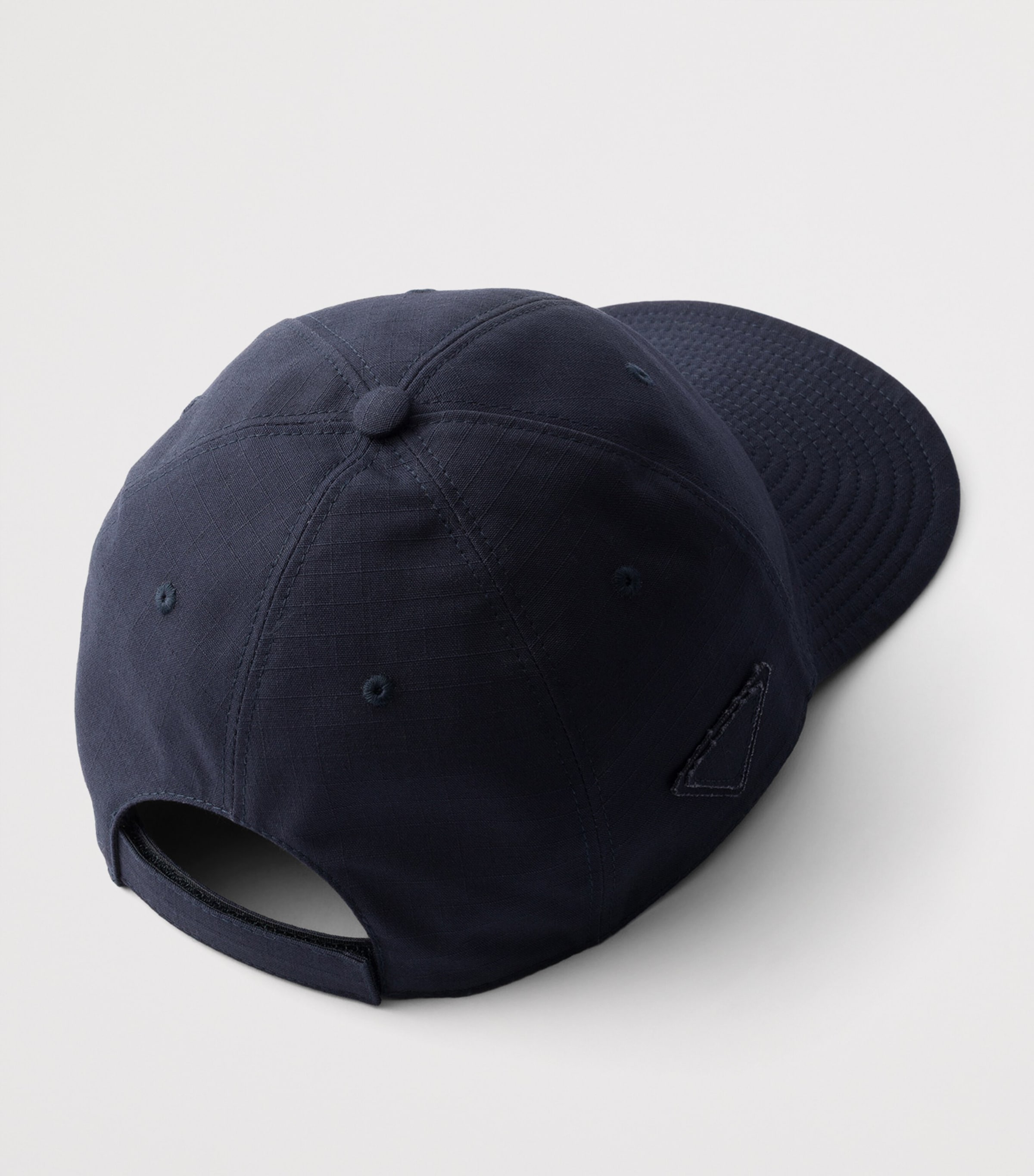 Prada Cotton Ripstop Baseball Cap Blue Image 2