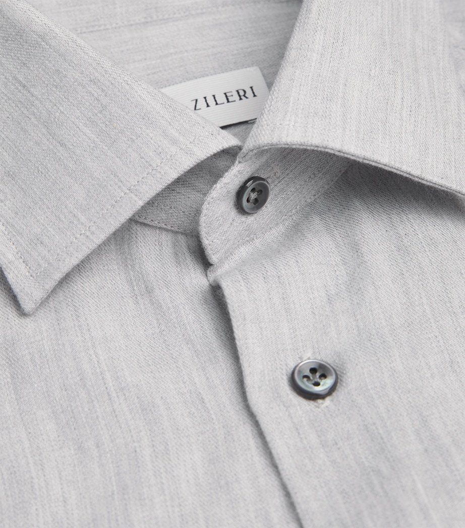 Cotton Shirt 21 LIGHT GREY Image 5