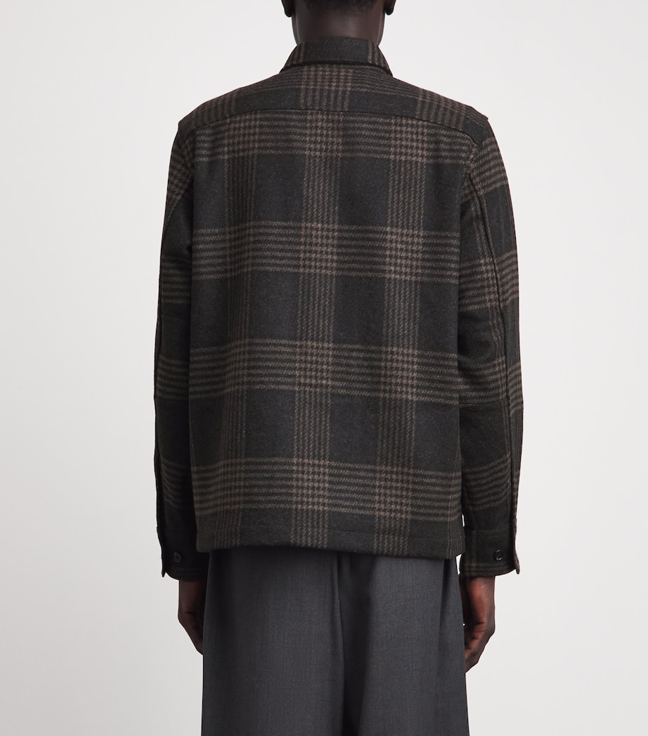 Rag & Bone Mens Wool-Blend Austin Check Jacket Brownplaid Image 5