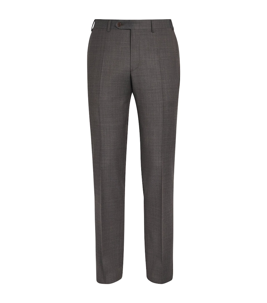 Wool Straight Trousers 702 Image 1