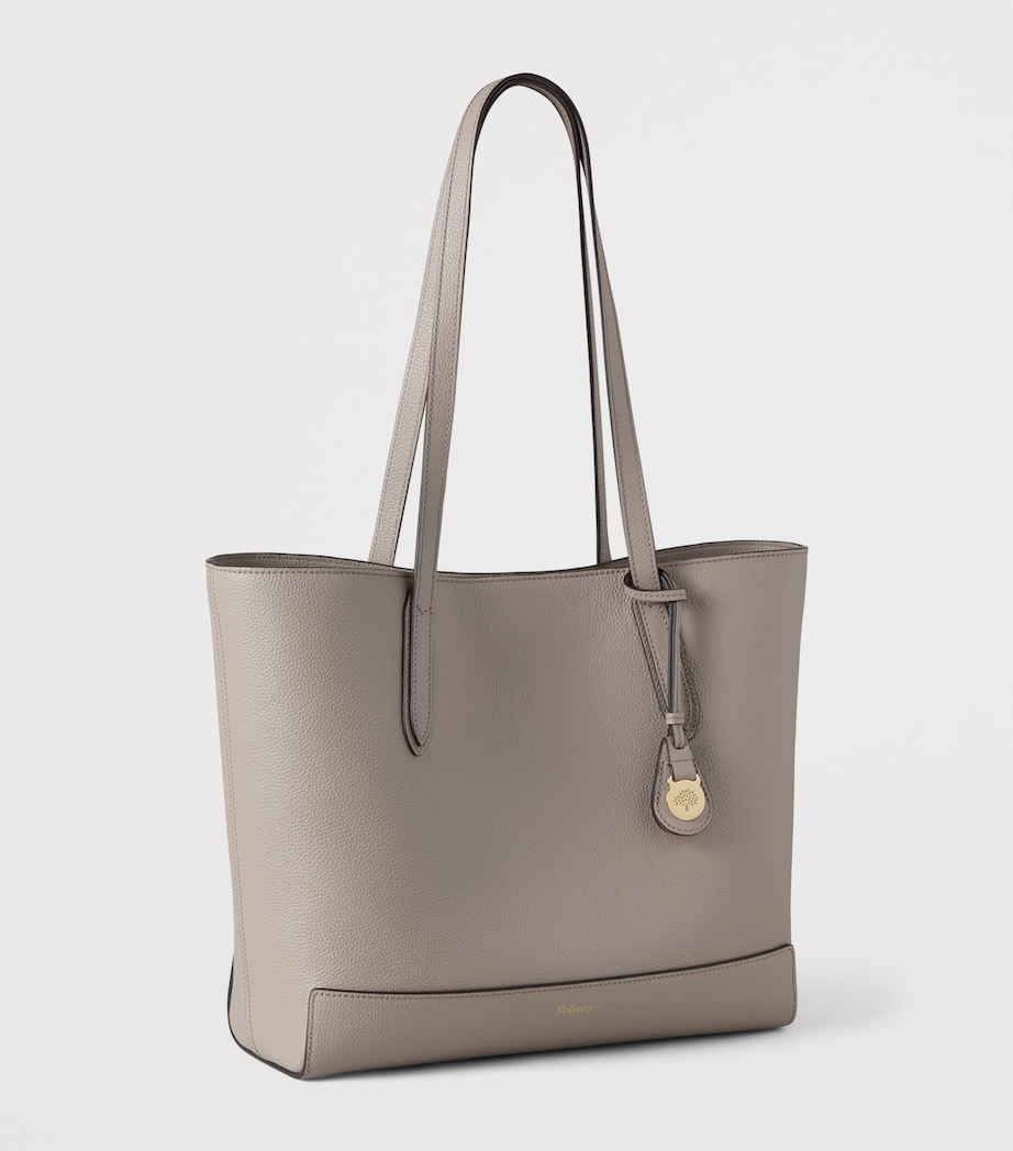 Leather East West Tote Bag CASHMERE TAUPE Image 2