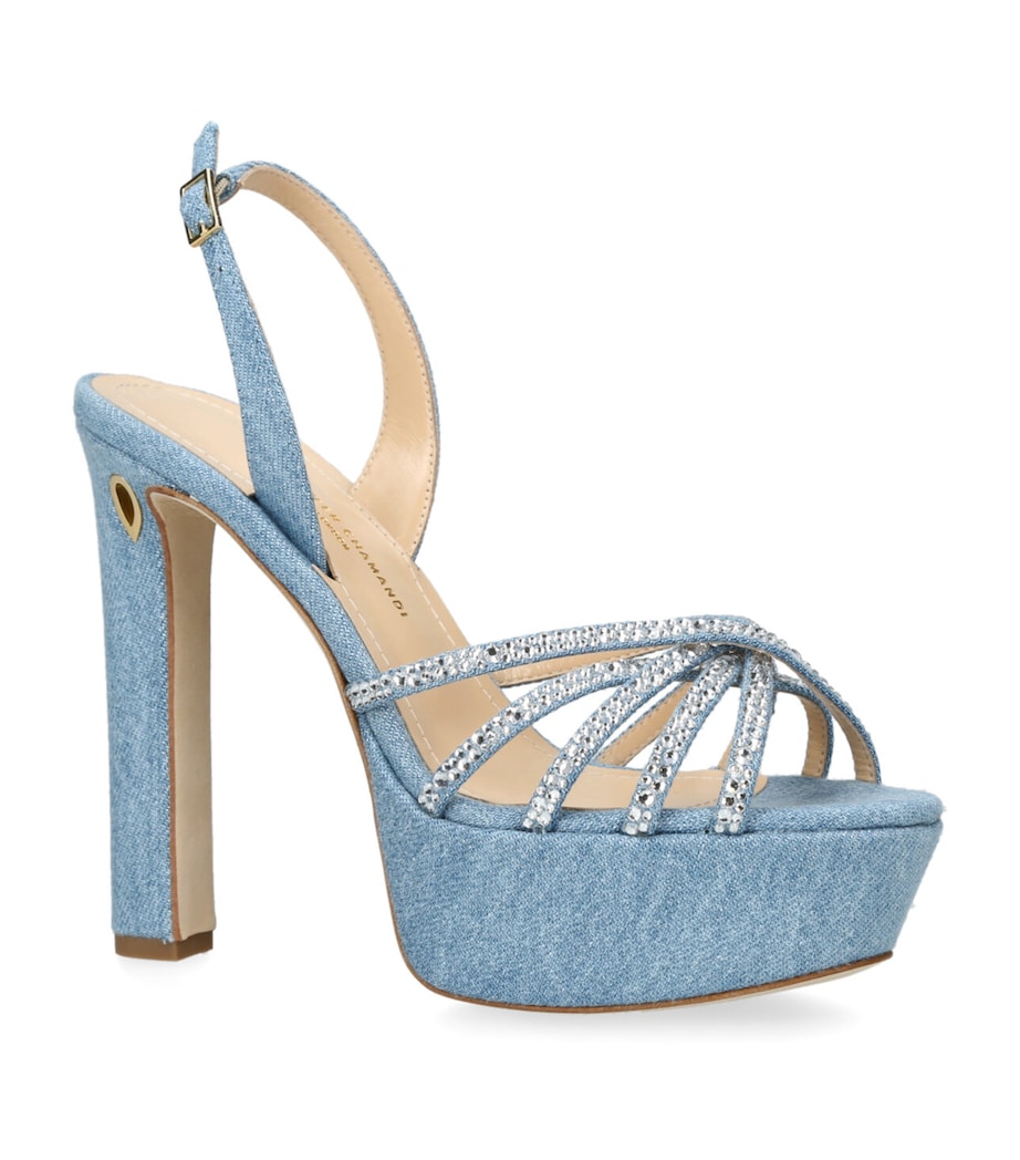 Denim Roberto Platform Sandals 130 DENIM Image 3
