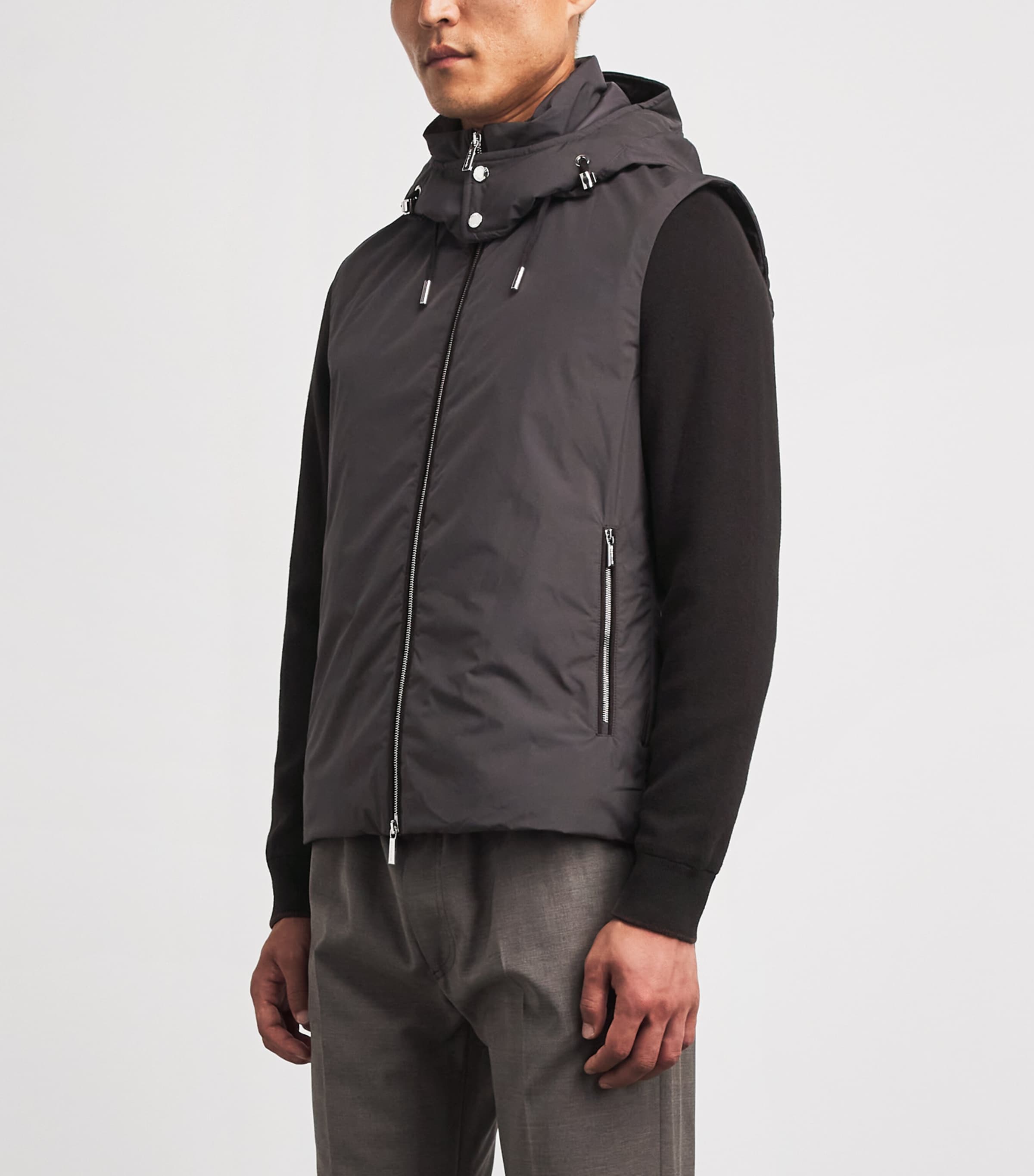 Moorer Mens Down Evan Bomber Jacket Moro Image 4