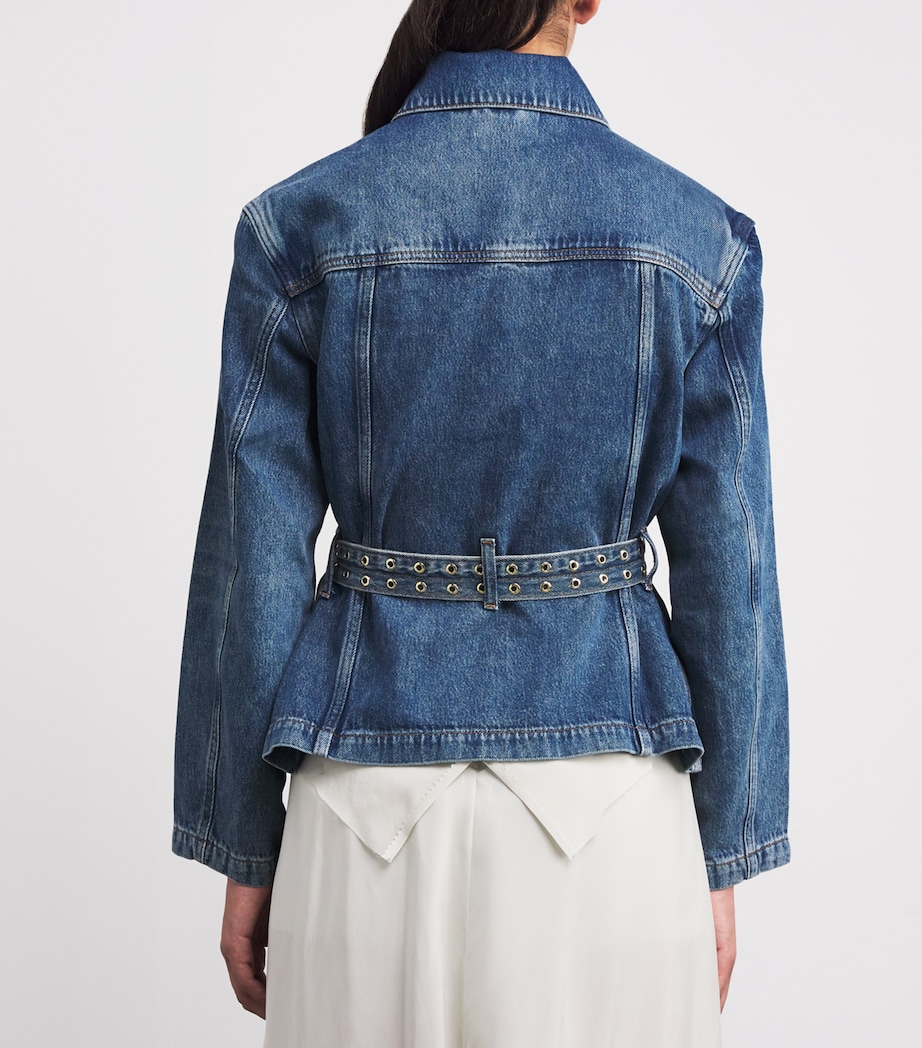 Belted Denim Jacket 567 MID BLUE VINTAGE Image 4