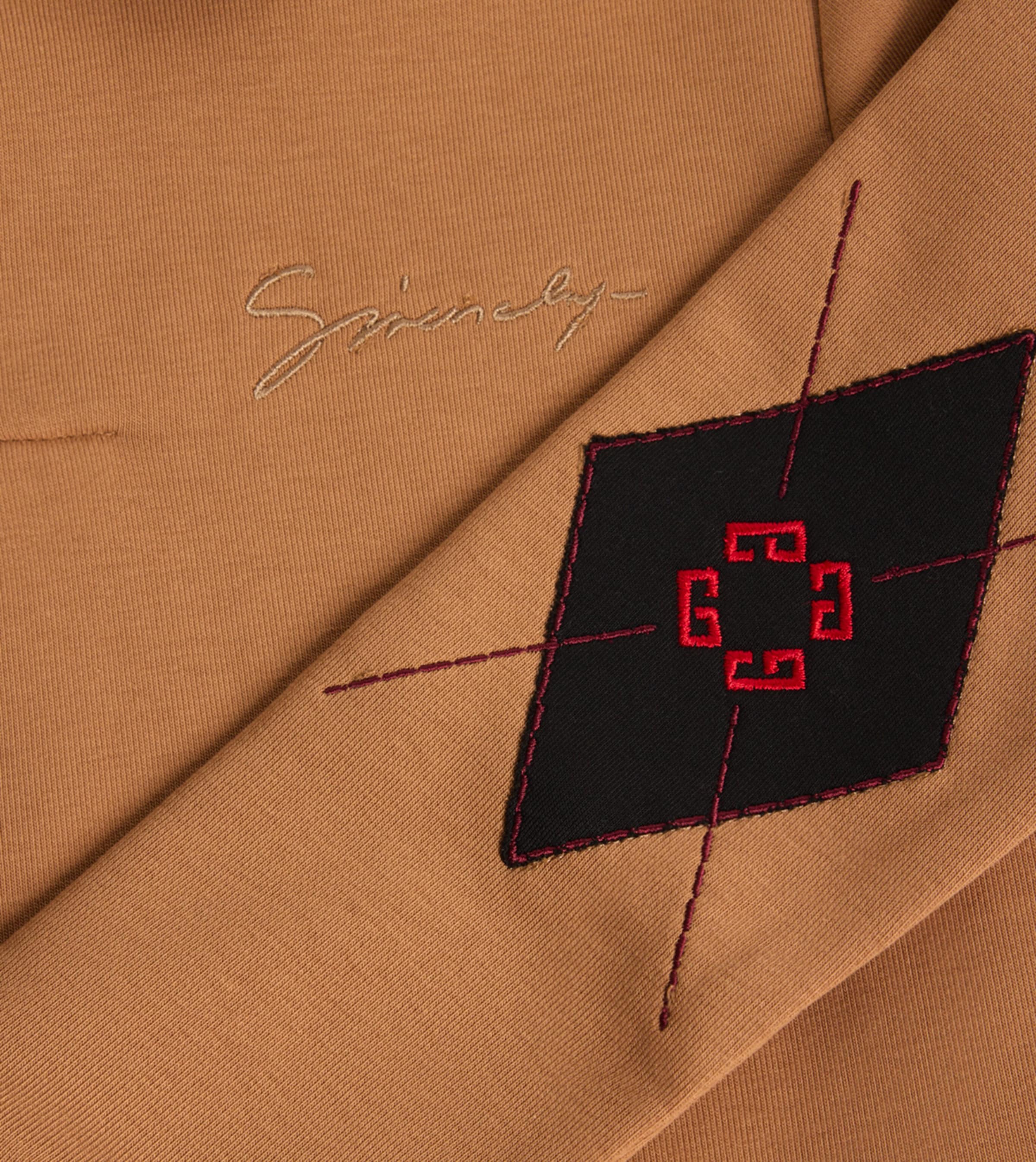 Diamond Elbow-Patch Polo Shirt (4-12+ Years) SAND Image 2