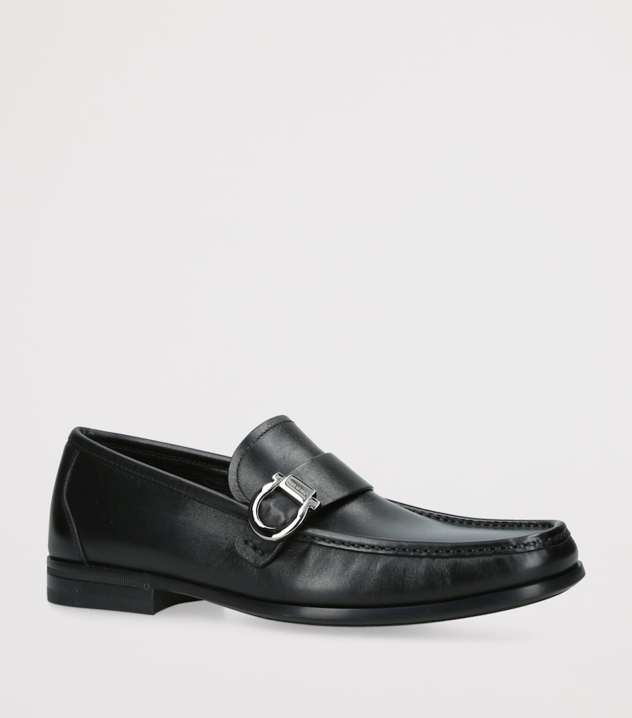 Leather Caspian Loafers BLACK Image 3