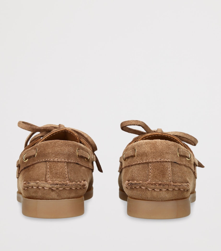 Golden Goose Suede Cruise Boat Shoes Brown Image 2
