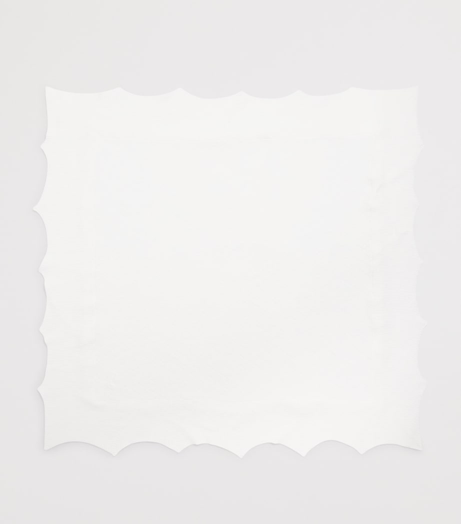 Paz Rodriguez Cotton Lace-Trim Shawl Cream/cream Image 2