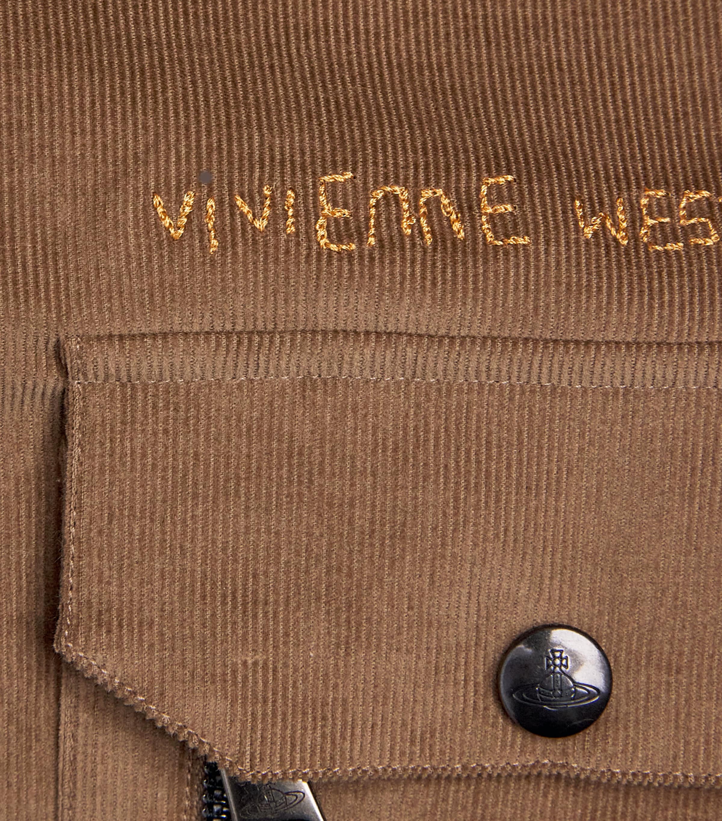 Organic Cotton Thomas Corduroy Overshirt D406 TOBACCO Image 5