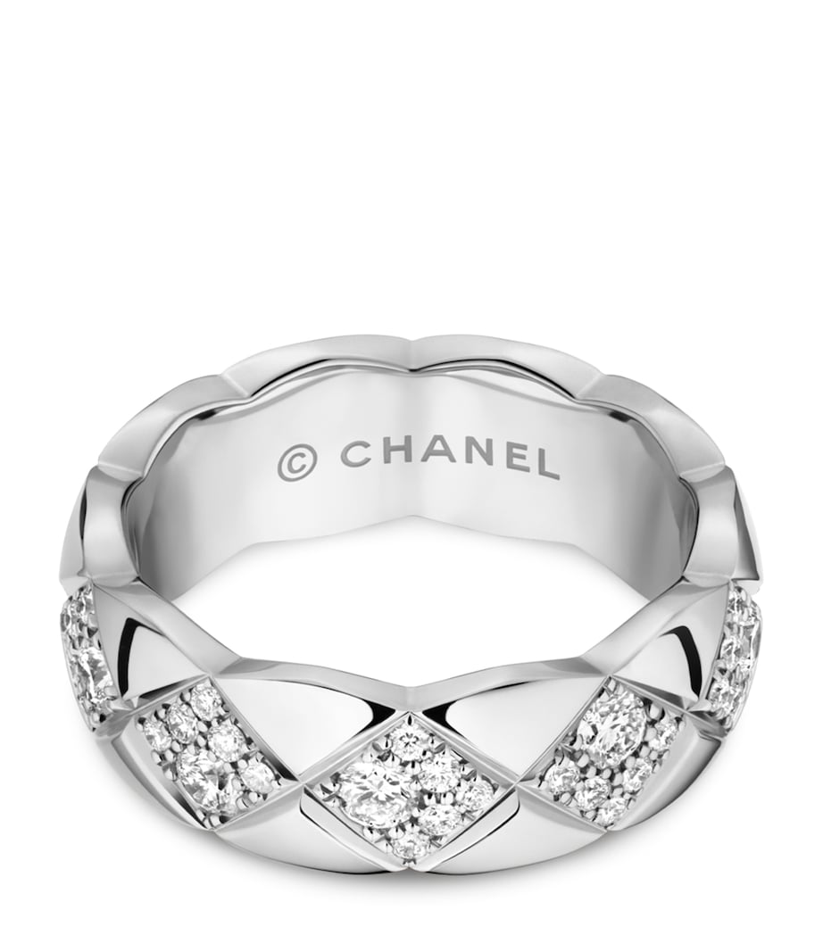 White Gold and Diamond Coco Crush Ring WHITE Image 1