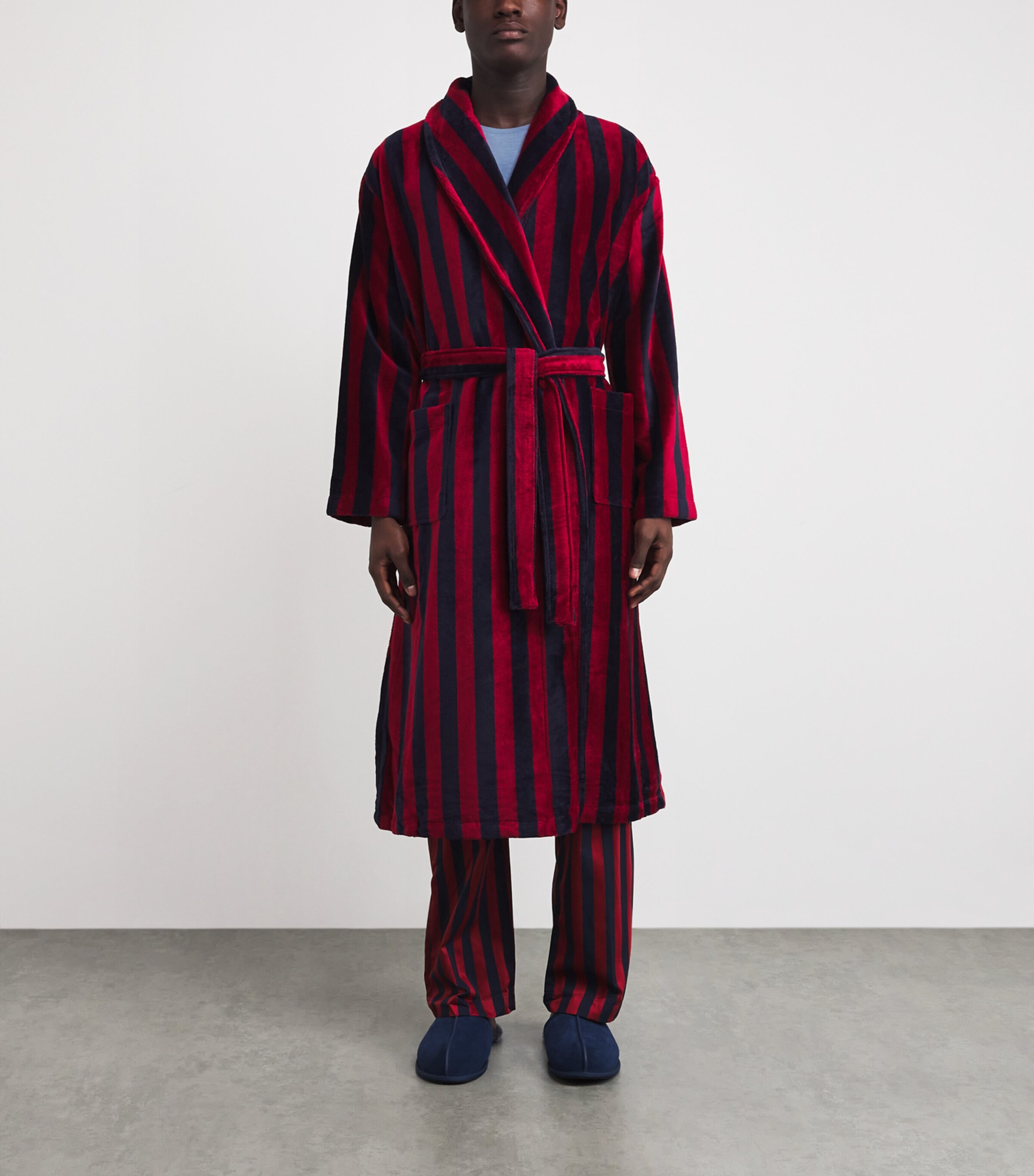 Terry Stripe Aston Bathrobe 032MUL Image 3
