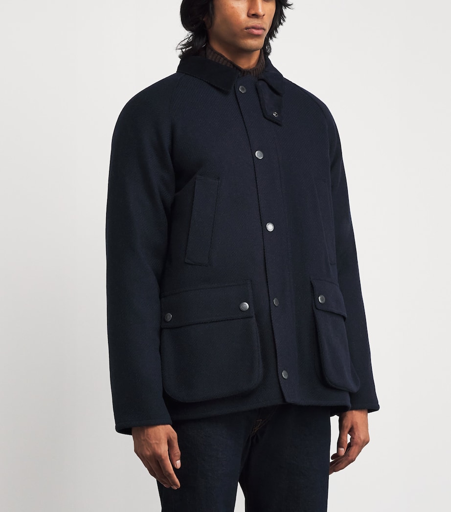 Wool Bedale Jacket NAVY/TARTAN TBC Image 3