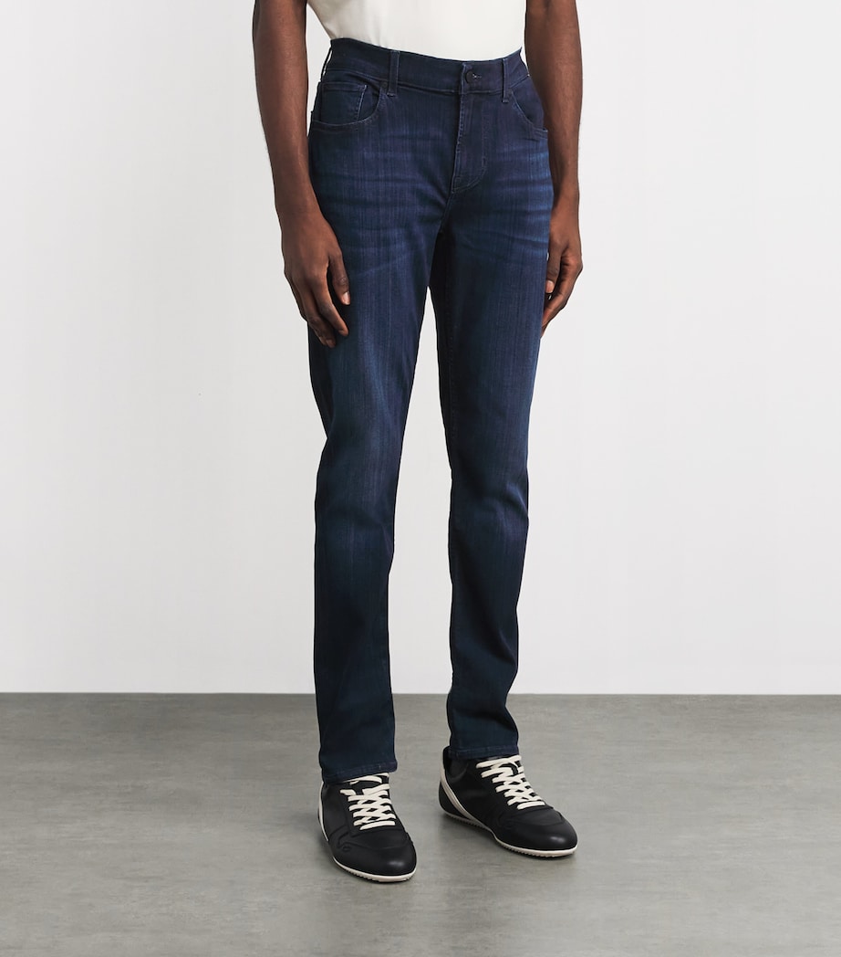 Slimmy Tapered Luxe Performance Plus Jeans DEEP BLUE Image 3