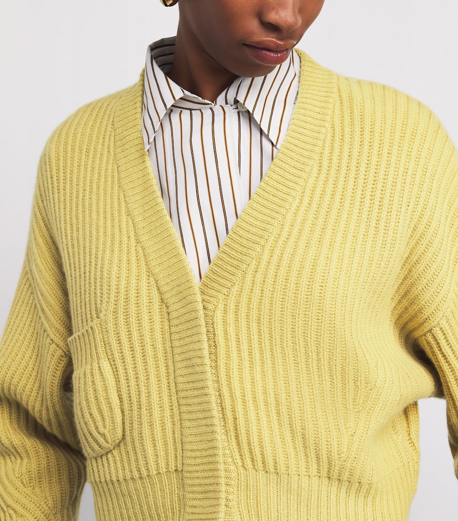 Cashmere Monaco Cardigan YELLOW Image 6